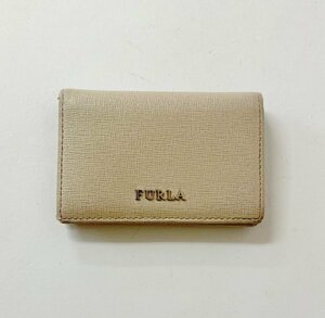 *[FURLA/ Furla ] card-case card inserting beige group Lady's box none secondhand goods /kb2038