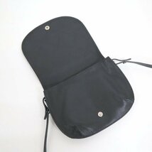 【ほぼ未使用品】ロンシャン ル フローネ メッセンジャーバッグ ブラック レザー/レディース/小型バッグ/LONGCHAMP/2j1511_画像5