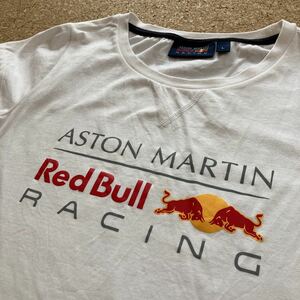 RED BULL RACING レッドブル　Tシャツ　ASTON MARTIN レーシング　Lサイズ レディース 白　半袖Tシャツ