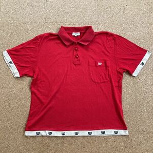 MU SPORTS ミエコ　ウエサコ　ポロシャツ ゴルフ　ゴルフシャツ　42サイズ レディース　赤　