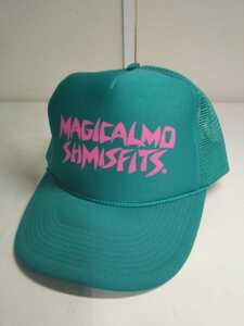 # OTTO メッシュキャップ MAGICALMO SHMISFITS フリーサイズ グリーン×ピンク 帽子 必ず商品説明をご確認下さい