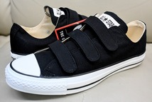 新品未使用 CONVERSE コンバース ALL STAR V-3 OX ベルクロ ブラック 黒 US9.5 28センチ 送料無料 定価7,150円_画像1