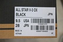 新品未使用 CONVERSE コンバース ALL STAR V-3 OX ベルクロ ブラック 黒 US9.5 28センチ 送料無料 定価7,150円_画像10