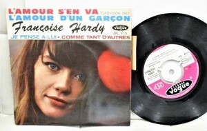 @@ French 45 ● Franoise Hardy L'amour S'en Va [ France '63 Disques Vogue EPL. 8 076 ]