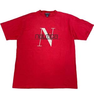 90s USA製 nautica Tシャツ L レッド ノーティカ ロゴ 半袖 アメリカ製 オールド ヴィンテージ