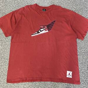 NIKE JORDAN ジョーダン flight Tシャツ XL レッド ナイキ エアジョーダン1 スニーカー Air Jordan Jumpman ジャンプマン フライト