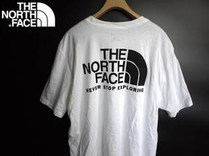 新品 THE NORTH FACE ノースフェイス【Mサイズ】バックプリント S/S THROWBACK TEE 半袖 Tシャツ /ホワイト