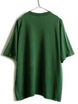 90s USA製 大きいサイズ XL ■ ワーナー タズマニアンデビル プリント 半袖 Tシャツ ( メンズ レディース ) 古着 90年代 キャラクター 深緑_画像6