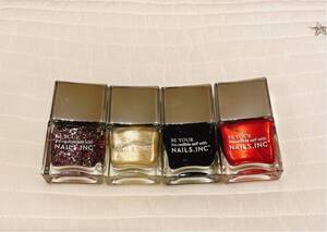 【未使用】NAILS INC ネイルズインク マニキュア ネイルカラー4本セット