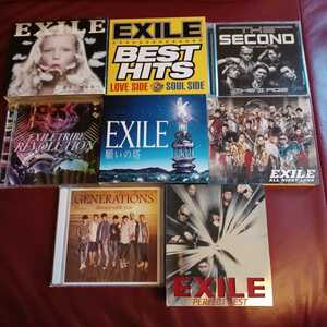 EXILE/GENERATIONS/EXILETRIBE/EXILETHEIIAGE CD＆DVD 全8枚セット ※EXILEBESTHIT＆THESECONDのみ未開封です。 ◆57