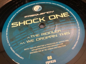 12”★Shock One / The Riddler / We Be Droppin This / ドラムンベース！