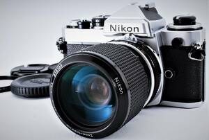 ★ NIKON ニコン FE ボディ 銀+ Ai-S Zoom-Nikkor 43-86mm F3.5 ★ かなり美品、完全動作品 ★ 名機シンプルニコン ★ 全国一律、送料無料