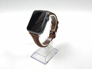 apple watch レザーベルト 本革 バンド スリム レディース 42mm/44mm ブラウン