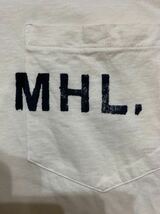 MHL マーガレットハウエル　胸ポケット半袖Tシャツ　Mサイズ　ベージュ系_画像6