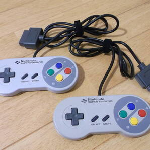 動作OK 送料無料 中古 SFC スーパーファミコン 純正 コントローラ 2個 SHVC-005
