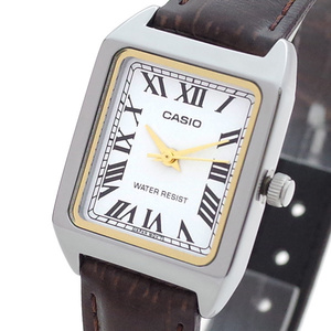 【新品】【箱無し】カシオ CASIO 腕時計 レディース LTP-V007L-7B2 クォーツ ホワイト ブラウン