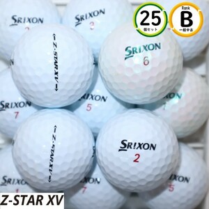送料無料 ゼットスターxv 17～18年モデル 25個 Bランク ダンロップ スリクソン Z-star xv 中古 ロストボール