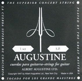 オーガスチン ブラック 黒ラベル セット　クラシックギター弦 AUGUSTINE BLACK ポイント消化 送料無料 買いだおれ