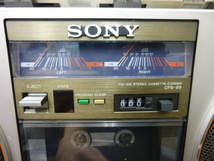 【34940】 SONY ソニー CFS-99 ステレオカセットレコーダー FM/AM STEREO CASSETTE-CORDER 大型ラジカセ 昭和レトロ_画像2