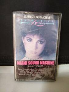 T1269 カセットテープ　【マイアミ・サウンド・マシーン Miami Sound Machine『Primitive Love』グロリア・エステファン 80's】