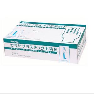 サラヤ プラスチック手袋Lサイズ