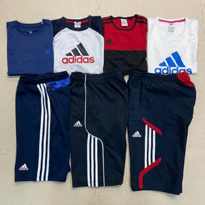 (Y)YJ017 (中古) ブランド スポーツウエア 7点セット /adidas/アディダス/CLIMA LITE/半袖/ハーフパンツ/トレーニング/メンズ/レディース