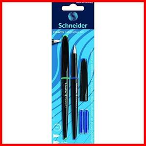 Schneider シュナイダー カリグラフィー用 万年筆セット 2本入り ペン先サイズ:1.1mm&1.5mm インクカートリッジ2本付き