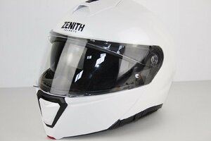 [B10B-46-079-2] ZENITH ゼニス ヘルメット ホワイト YJ-21 2021年12月 60-61cm XLサイズ 袋付き 中古 