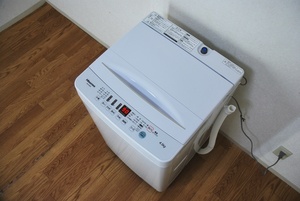 Hisense全自動洗濯機HW-E4503オリジナルホワイト美品　立体シャワー水流　洗濯板式ステンレス槽ハイセンス　除菌洗浄/動作確認済み