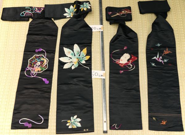 袋帯 唐花紋 帯 於喜喜 和服 着物 レディース 女性用 正絹 昭和レ