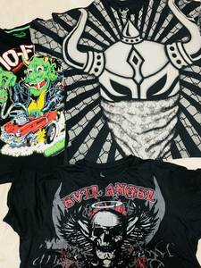 まとめて３枚　半袖Tシャツ Warrior International(xxl)seedless(L)Dark Moon (XL) 中古品