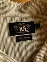 RRL 1920ストライプワークシャツ M 古い生地の素晴らしい質感　ラルフローレンビンテージ 30s40sデニムパンツ_画像5