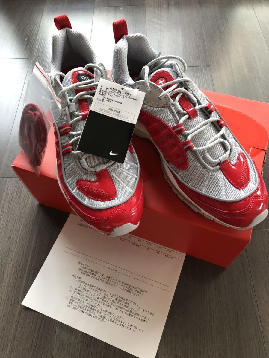 売り半額 【送料込み】赤27センチsupreme ×air max98 Nike スニーカー