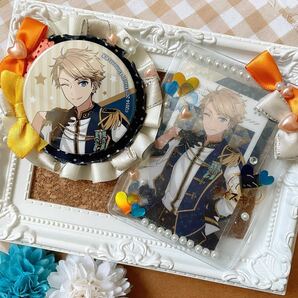 【スペシャルプライス】 缶バッジロゼット カードケース ネイビー オレンジセット 【ロゼット、カードケースのみ】