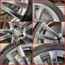 MANARAY SPORT 19インチ 8.5J/9.5J +38/+45 PCD114.3 5H【F:245/35ZR19 R:275/30ZR19】2013/2014年製 4分山 ラジアルタイヤ付4本セット！_画像5