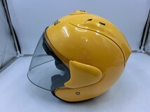 T【よ-43】【100サイズ】アライ Arai/SZ-Ram2 RamⅡ ラム2/イエロー ジェット ヘルメット Sサイズ/※素材劣化傷有_画像2