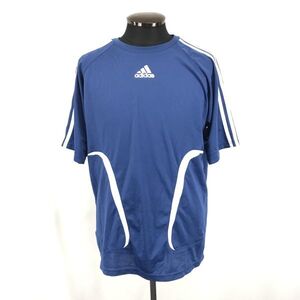 adidas★スポーツウェア/半袖Tシャツ【メンズM/青/ブルー】アディダス◆BG577