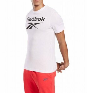 リーボック Reebok 半袖Tシャツ FP9152 白 ロゴ メンズ 夏物 ホワイト トレーニング ジム ワークアウト フィットネス スポーツ ウエア M