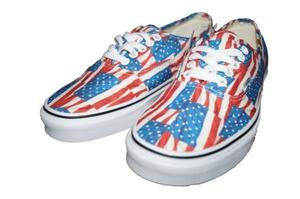 新品 ♪★ バンズ VANS スニーカー オーセンティック Free Flag 星条旗 メンズ Authentic 赤 レッド ホワイト 白 US8 26.0 ★ 19309