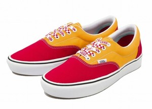 バンズ VANS スニーカー エラ 赤 黄色 ERA メンズ ヴァンズ シューズ 靴 レッド イエロー 海外モデル US8（26.0cm）