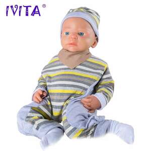 全身シリコン 入浴可 リボーンドール リアル 赤ちゃん人形 トドラードール ベビードール 56cm 高品質シリコン使用 洋服付M