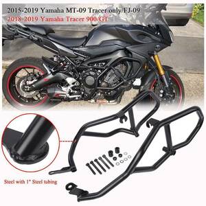 オートバイクラッシュバーエンジンガードフレームプロテクター保護 2015 2016 2017 2018 2019 ヤマハ MT09 FJ09 トレーサー 900 GT