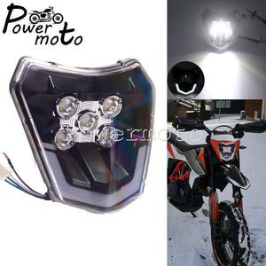 モトクロス デュアルスポーツ LED カスタム 高品質 ヘッドライトEXC XCF XCW 250 300 350 450 500 690 SMC XC-W EXC-F