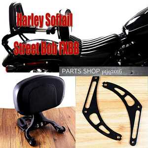  Harley Softail Street Bob adjustable MULTI PURPOSE sissy bar back rest carrier clear gold FXBB 2018-2019