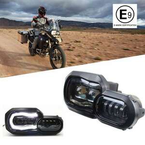 E9 Mark BMW F700GS F800GS ADV F800 GSA complete LED projector head light fading n yellowtail 1