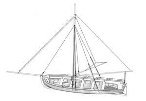 ★Nidaleモデル スケール 1/35 すべて木製フレーム 帆ボート モデルキット クラシック skiff 木材モデル★