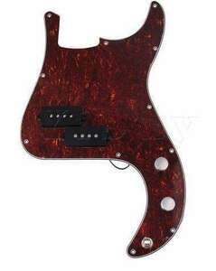  pre . pick up + circuit + tortoise shell pick guard easily installation kit Precision type base for 
