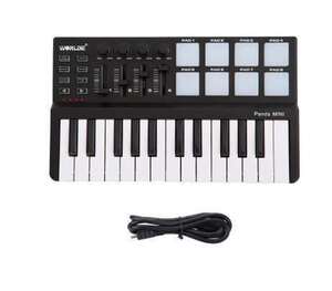 Worlde Panda 25 key USB keyboard . drum pad MIDI controller portable Mini,4.. MIDI control group h-2