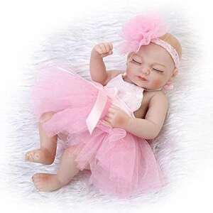 フルシリコン 入浴可 リボーンドール リアル 赤ちゃん人形 トドラードール ベビードール 新生児 28cm 高級 洋服付 かわD