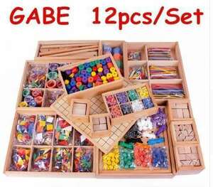 f lable / baby. early stage .. education .! toy 12 piece / set ge Eve wooden toy /. industry toy / education early stage development 